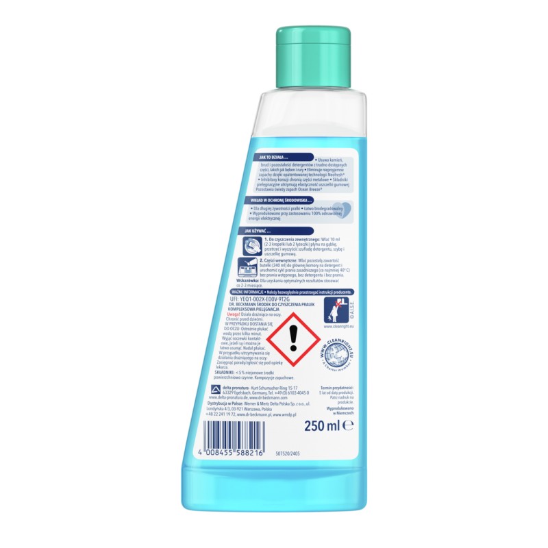 Środek do czyszczenia pralek Ocean Breeze Dr. Beckmann 250 ml