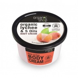 Krem do ciała Różowe Liczi Organic Shop 250 ml