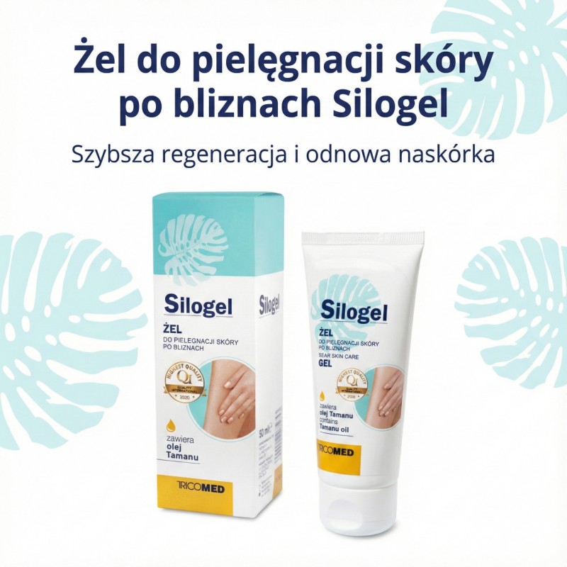 Żel do pielęgnacji skóry po bliznach Silogel Tricomed 50 ml
