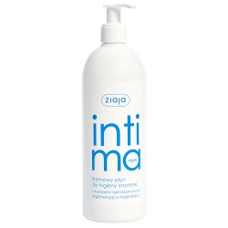 Kremowy płyn do higieny intymnej ZIAJA Intima z kwasem laktobionowym 500 ml