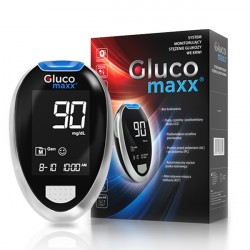 Glukometr Glucomaxx  do pomiaru poziomu glukozy we krwi w zestawie