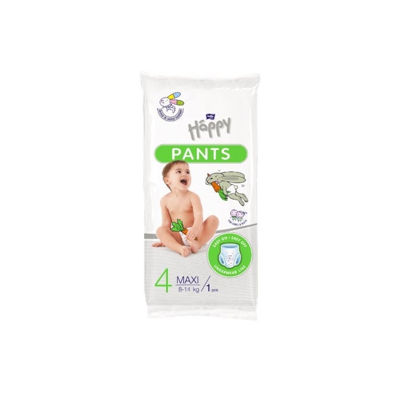 Pieluchomajtki dla dzieci Happy Pants Maxi (4) 8-14 kg