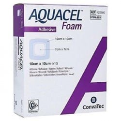 Aquacel Ag Foam Adhesive opatrunek piankowy na trudno gojące się rany