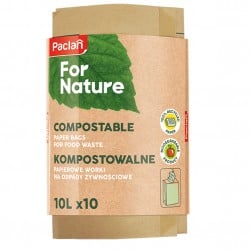 Papierowe torebki na odpady organiczne Paclan For Nature 10 szt.