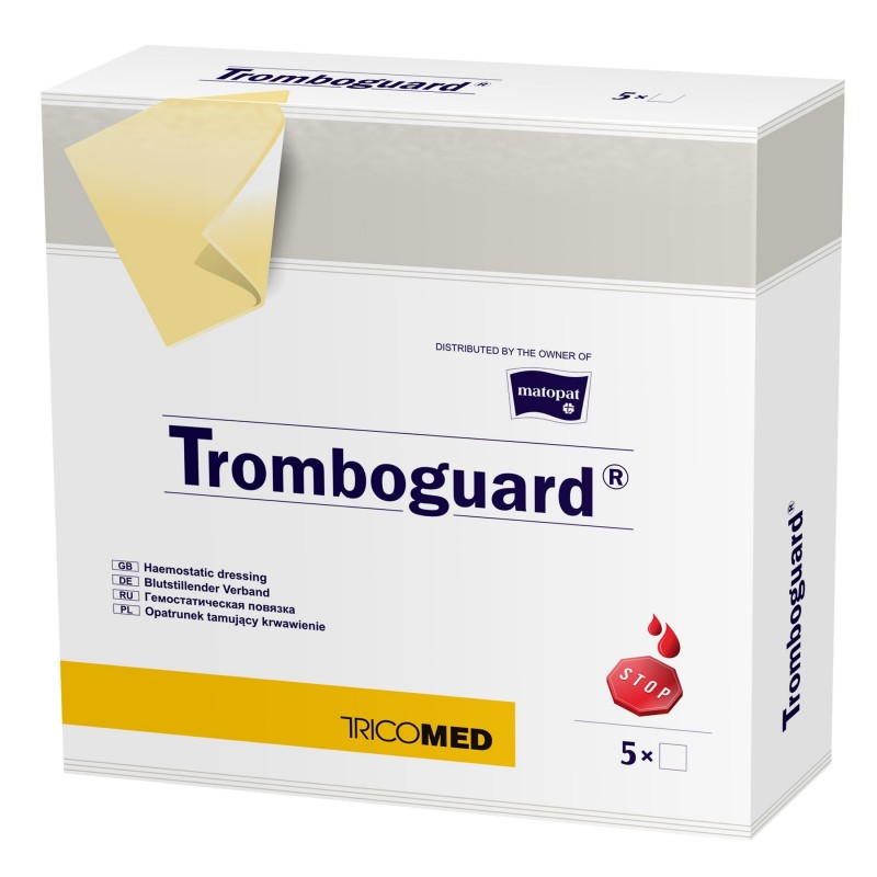Opatrunek do tamowania krwawień Tromboguard