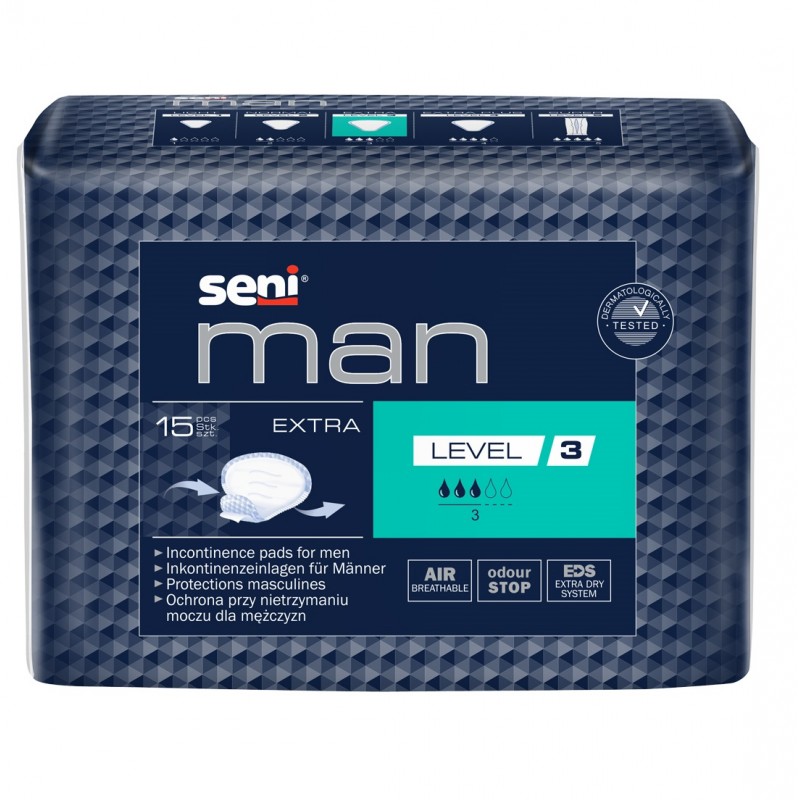 Wkładki urologiczne dla mężczyzn Seni Man Level 3 Extra