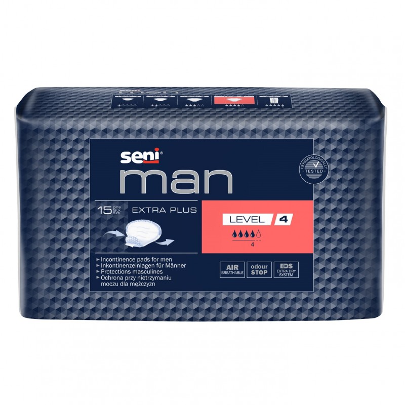 Wkładki urologiczne dla mężczyzn Seni Man Extra Level 4 Plus