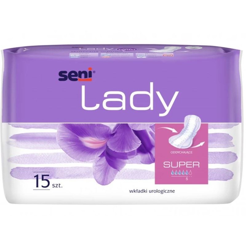 20x Wkładki urologiczne dla kobiet Seni Lady Super 15 szt.