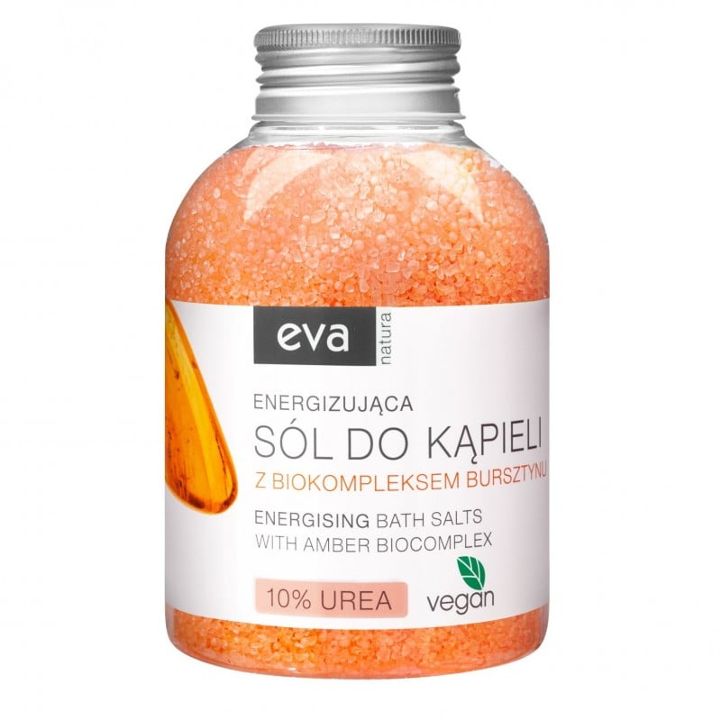 Energizująca sól do kąpieli z biokompleksem bursztynu Eva Natura 600 g