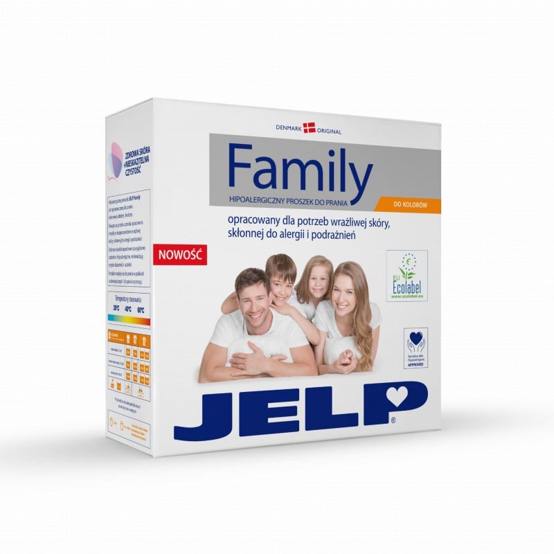 Proszek do prania tkanin kolorowych Jelp Family 2,24kg