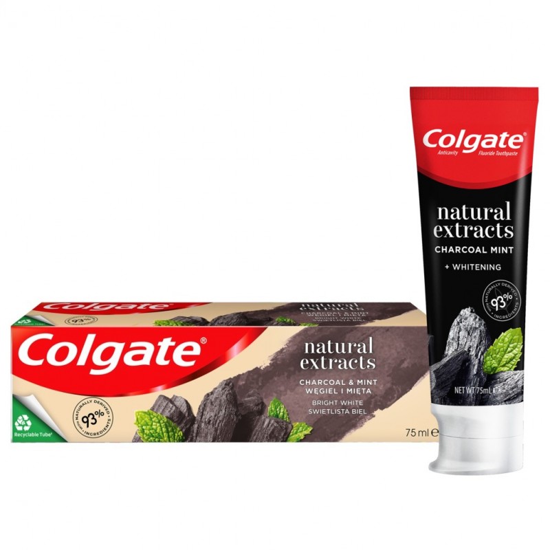 Pasta do zębów Natural Extracts Charcoal + White Colgate 75 ml