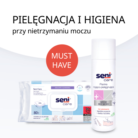 Produkty Seni do higieny i pielęgnacji przy nietrzymaniu moczu